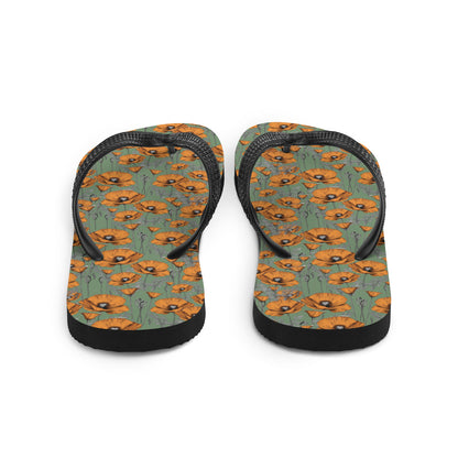 California Poppies Flip-Flops