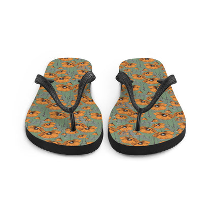 California Poppies Flip-Flops