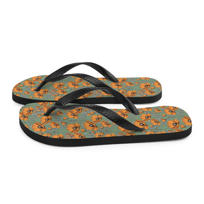 California Poppies Flip-Flops