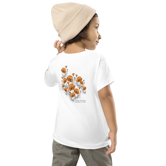 California Poppies Short Sleeve Tee for Tots