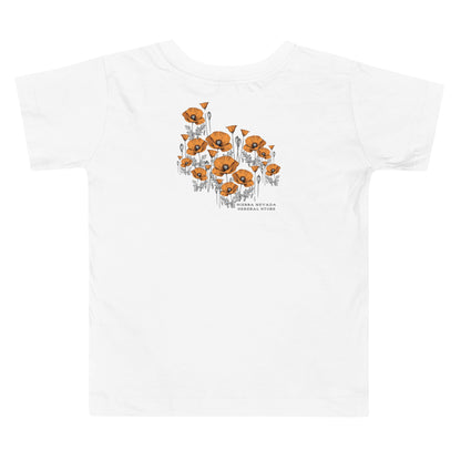 California Poppies Short Sleeve Tee for Tots