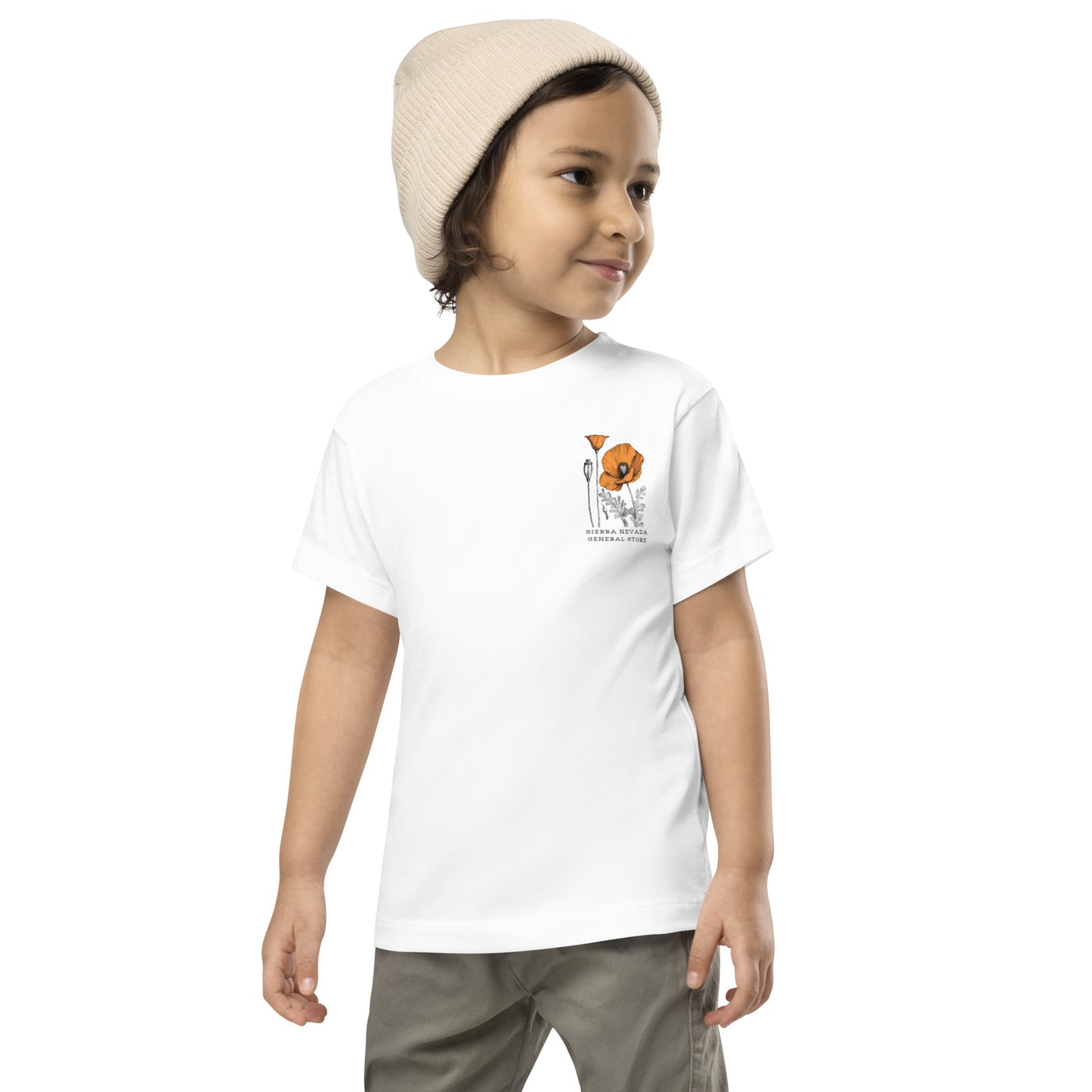 California Poppies Short Sleeve Tee for Tots