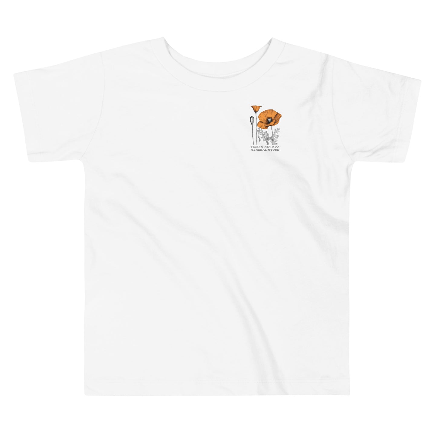 California Poppies Short Sleeve Tee for Tots