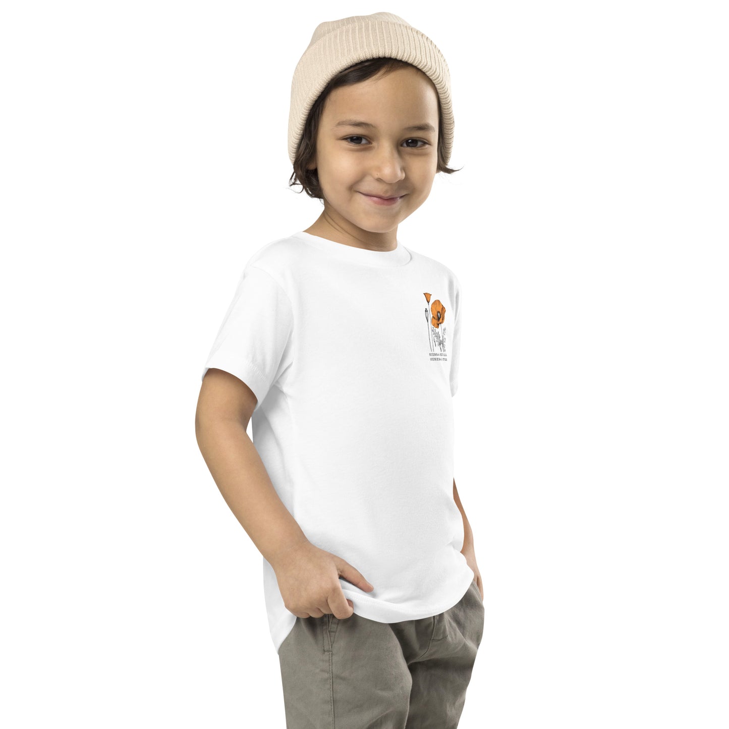 California Poppies Short Sleeve Tee for Tots