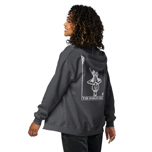 The Hanged Man Card Zip Hoodie