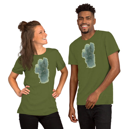 Green Tahoe Depth Map Tee