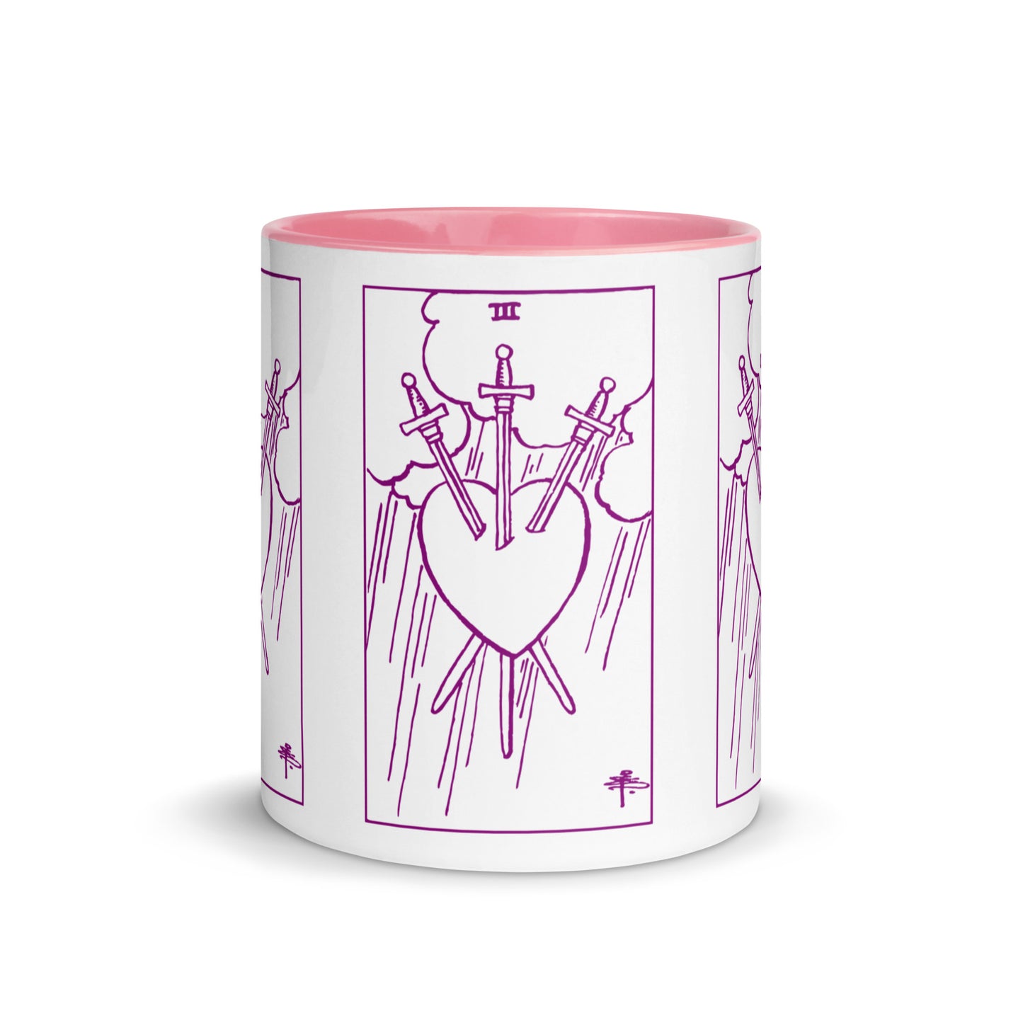 Three of Swords Card Coffee Mug