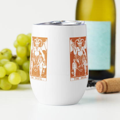 The Devil Card Wine Tumbler