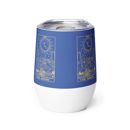 The Moon Card Wine Tumbler