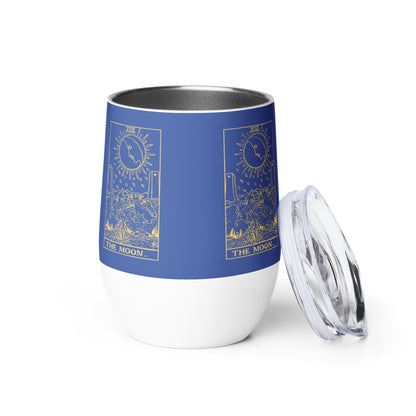 The Moon Card Wine Tumbler