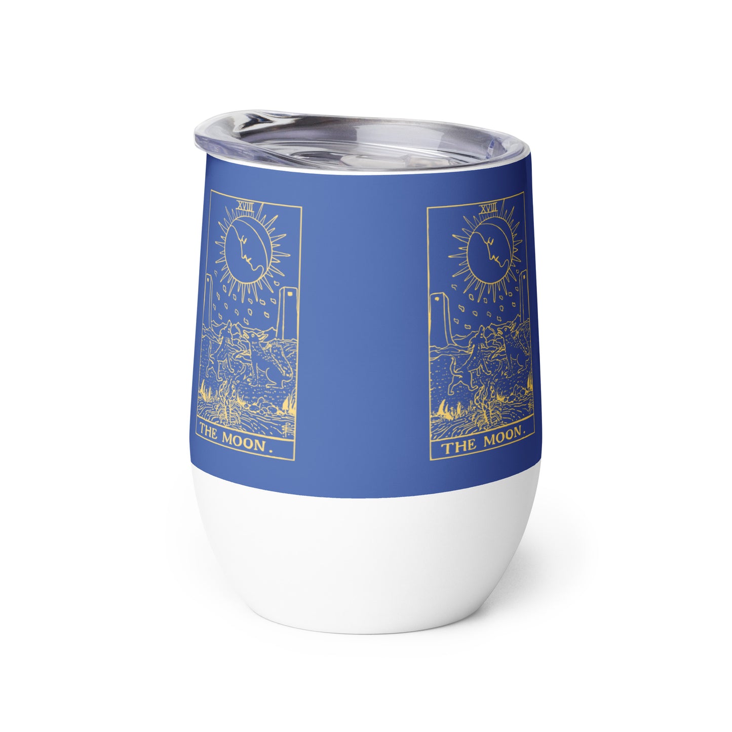 The Moon Card Wine Tumbler