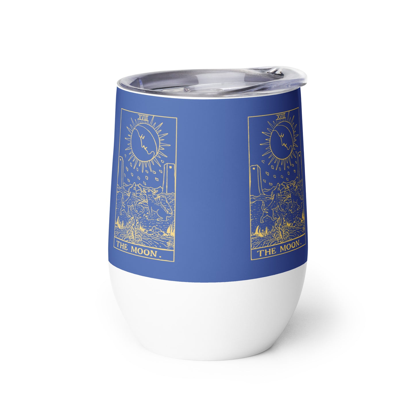 The Moon Card Wine Tumbler