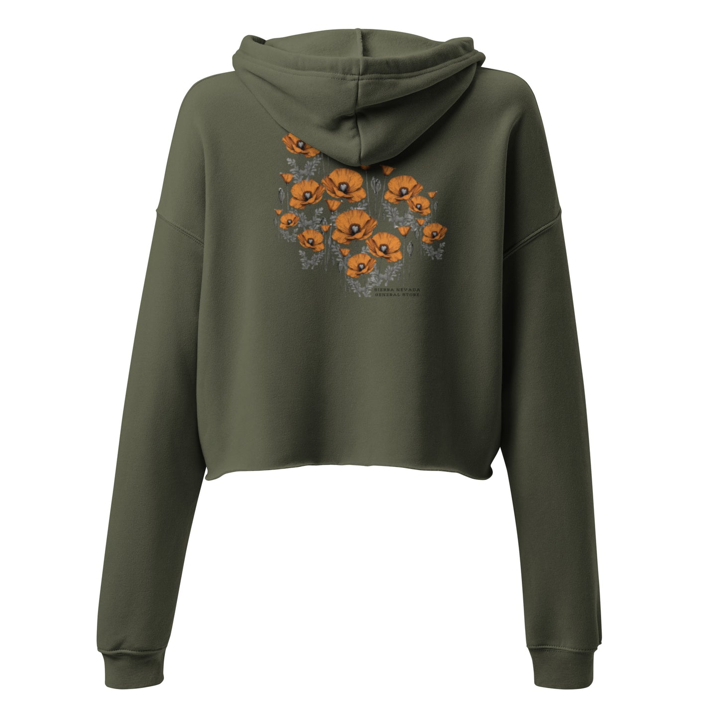 California Poppies Cropped Hoodie #2