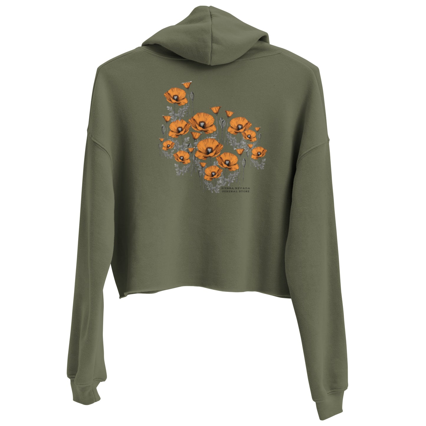 California Poppies Cropped Hoodie #2