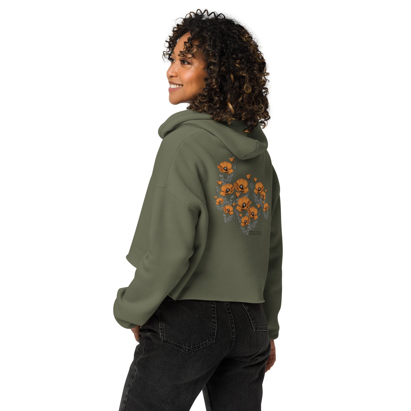 California Poppies Cropped Hoodie #2