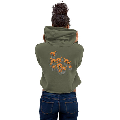 California Poppies Cropped Hoodie #2