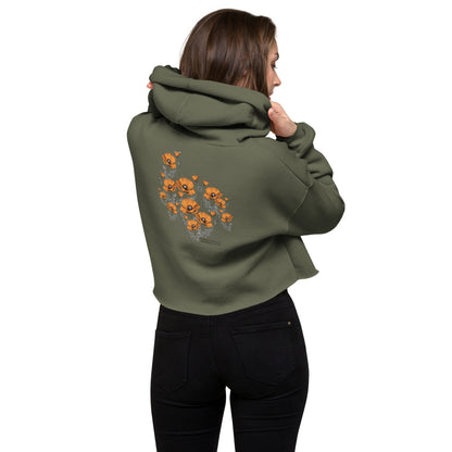 California Poppies Cropped Hoodie #2