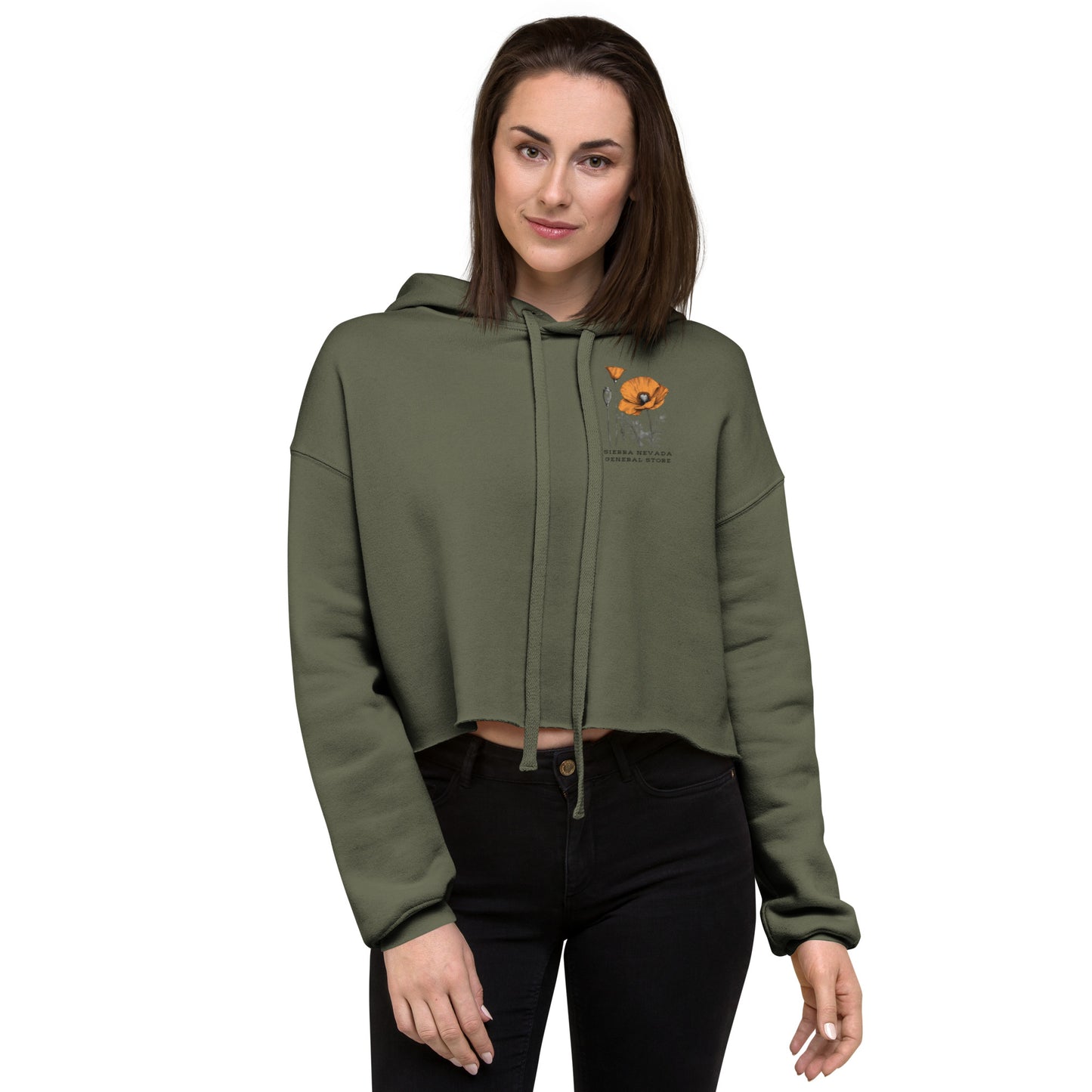 California Poppies Cropped Hoodie #2