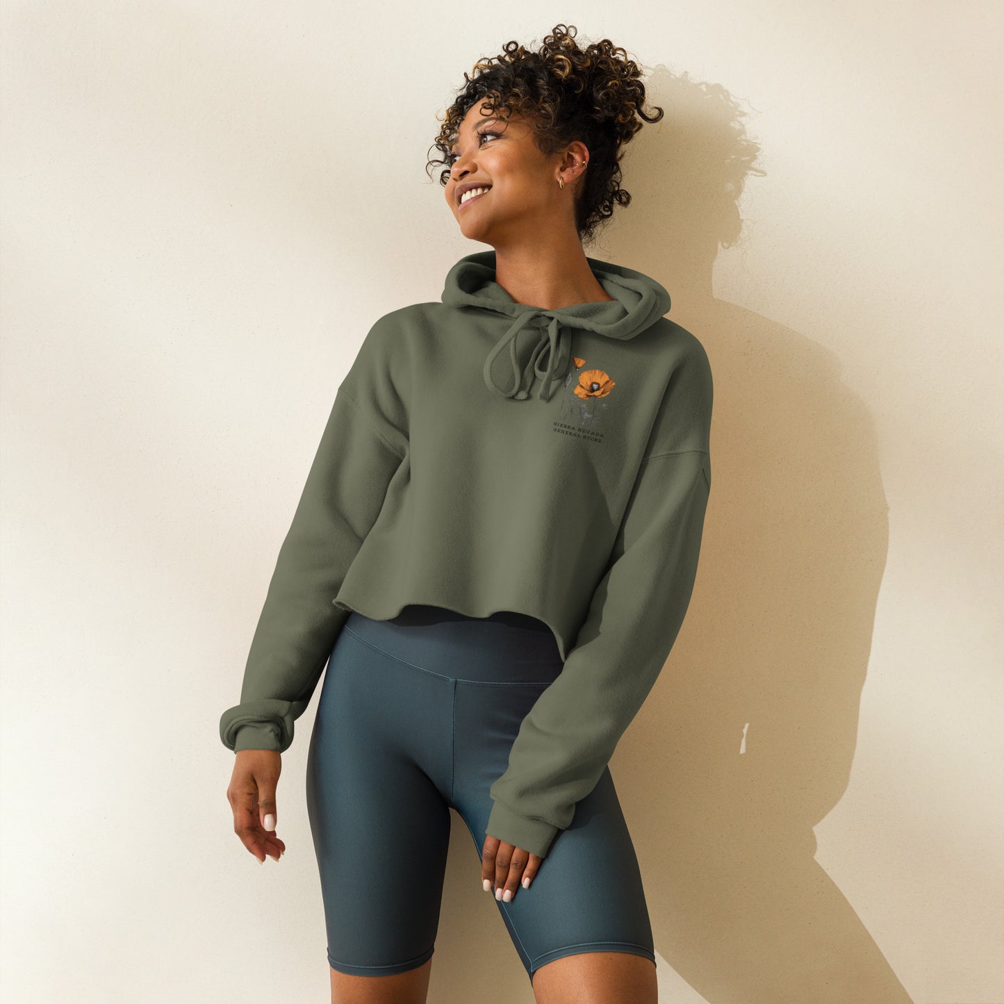 California Poppies Cropped Hoodie #2