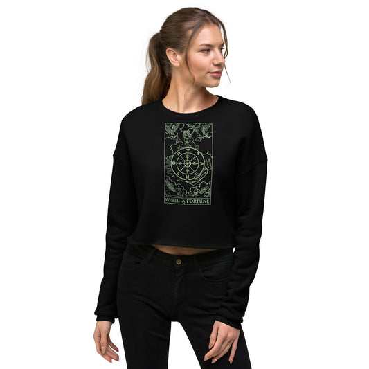 Wheel of Fortune Card Cropped Sweatshirt