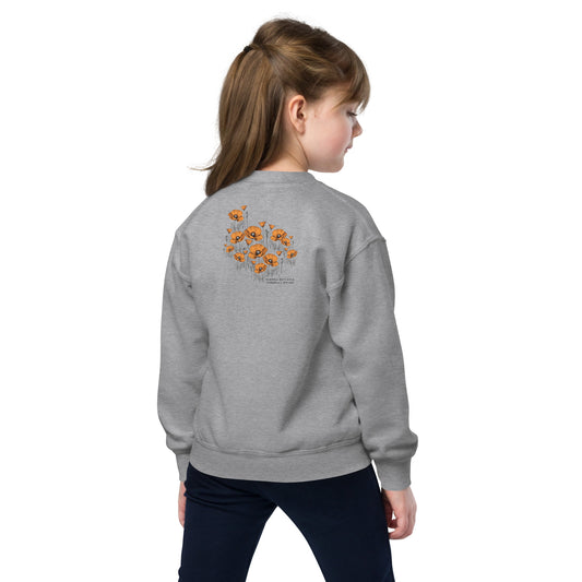 California Poppies Crewneck Sweatshirt for Kids