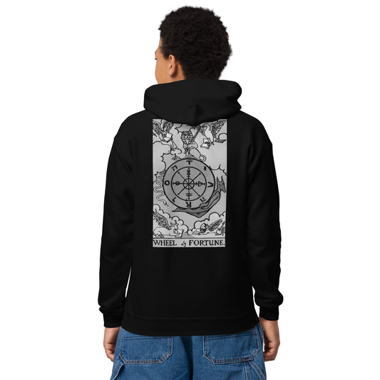 Wheel of Fortune Card Hoodie for Kids