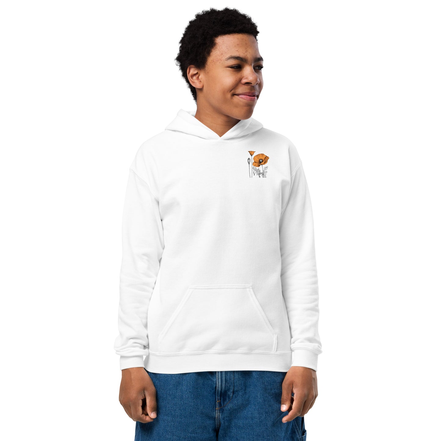 California Poppies Hoodie for Kids