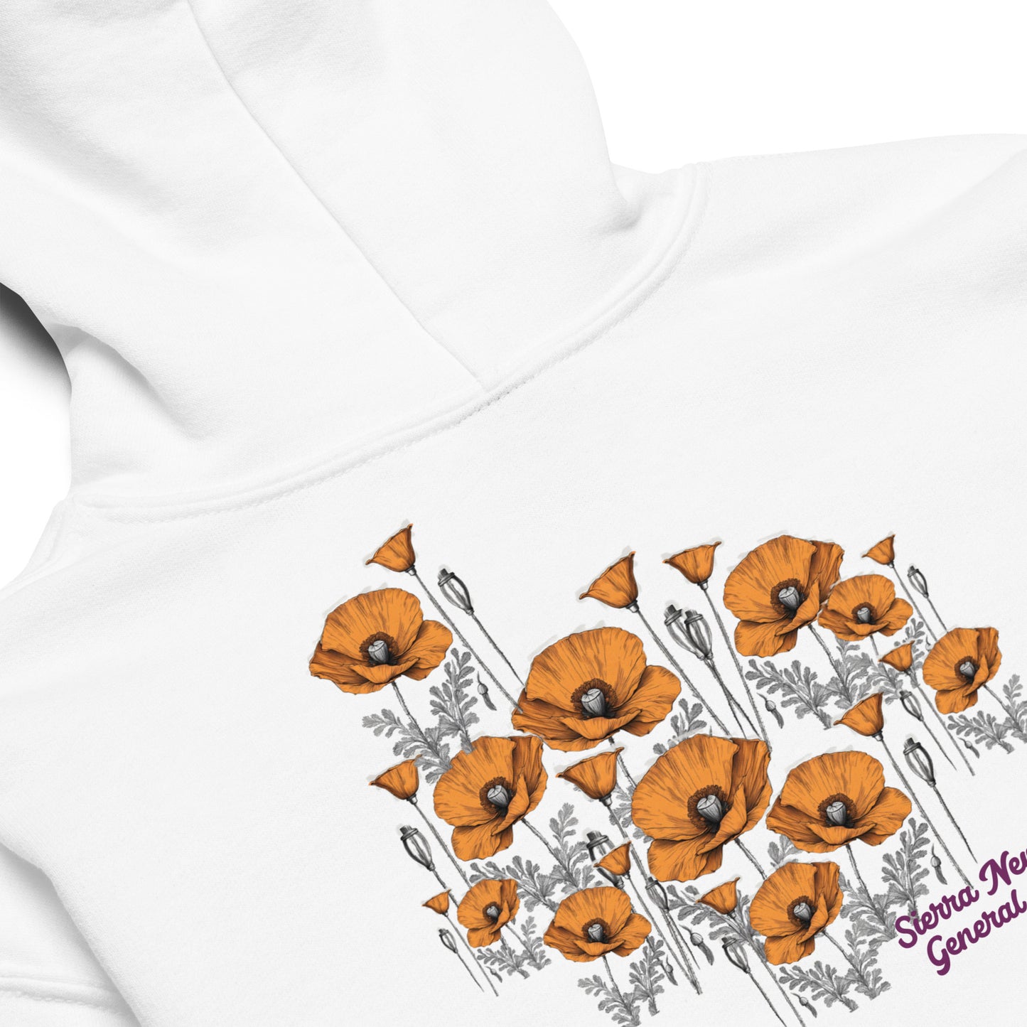 California Poppies Hoodie for Kids