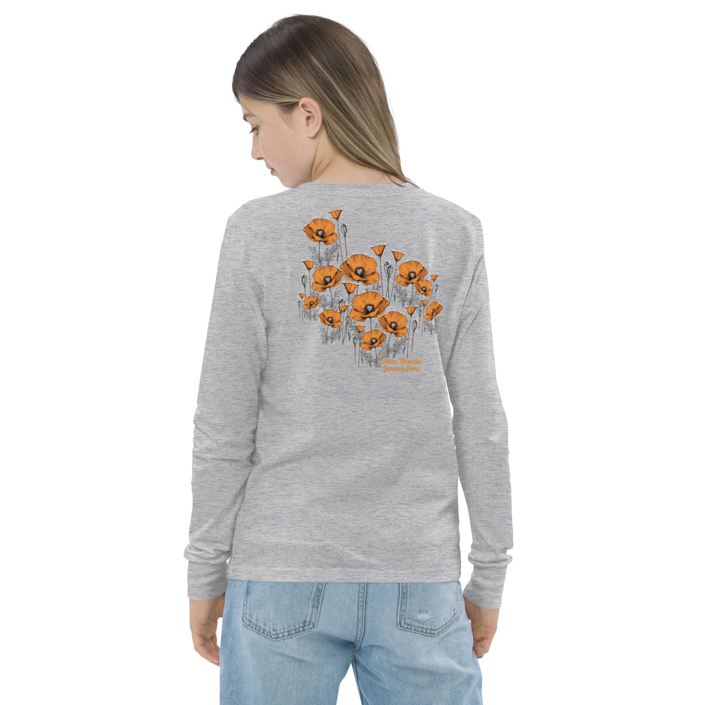 California Poppies Long Sleeve Tee for Kids