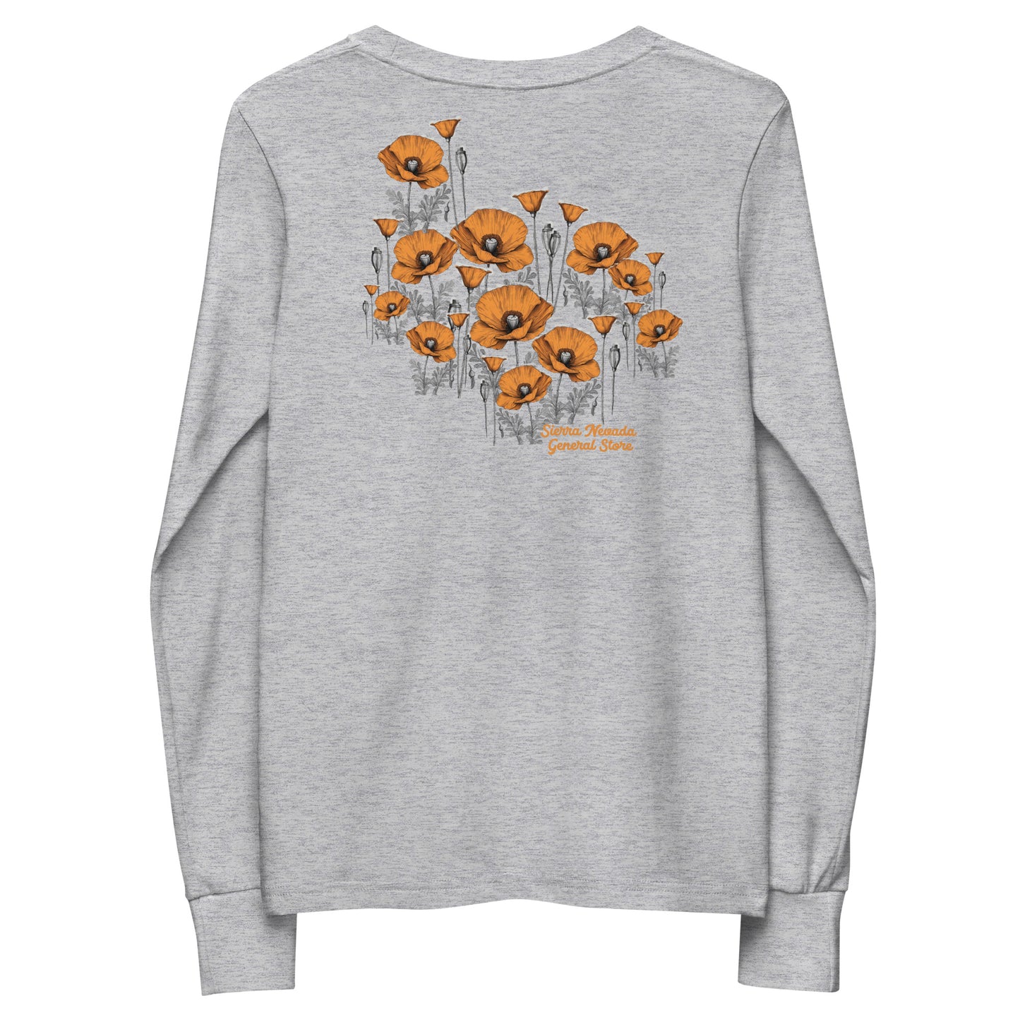 California Poppies Long Sleeve Tee for Kids