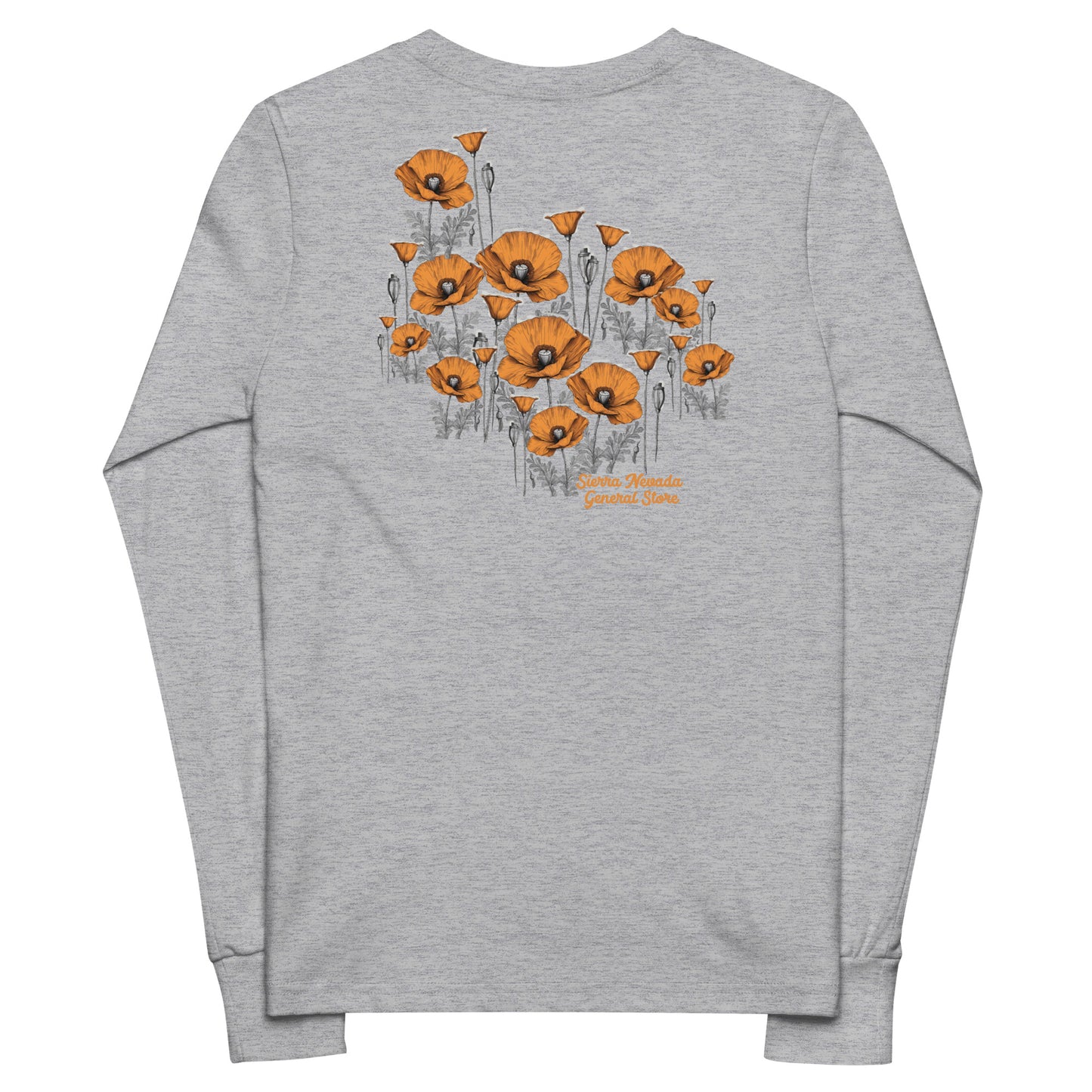 California Poppies Long Sleeve Tee for Kids