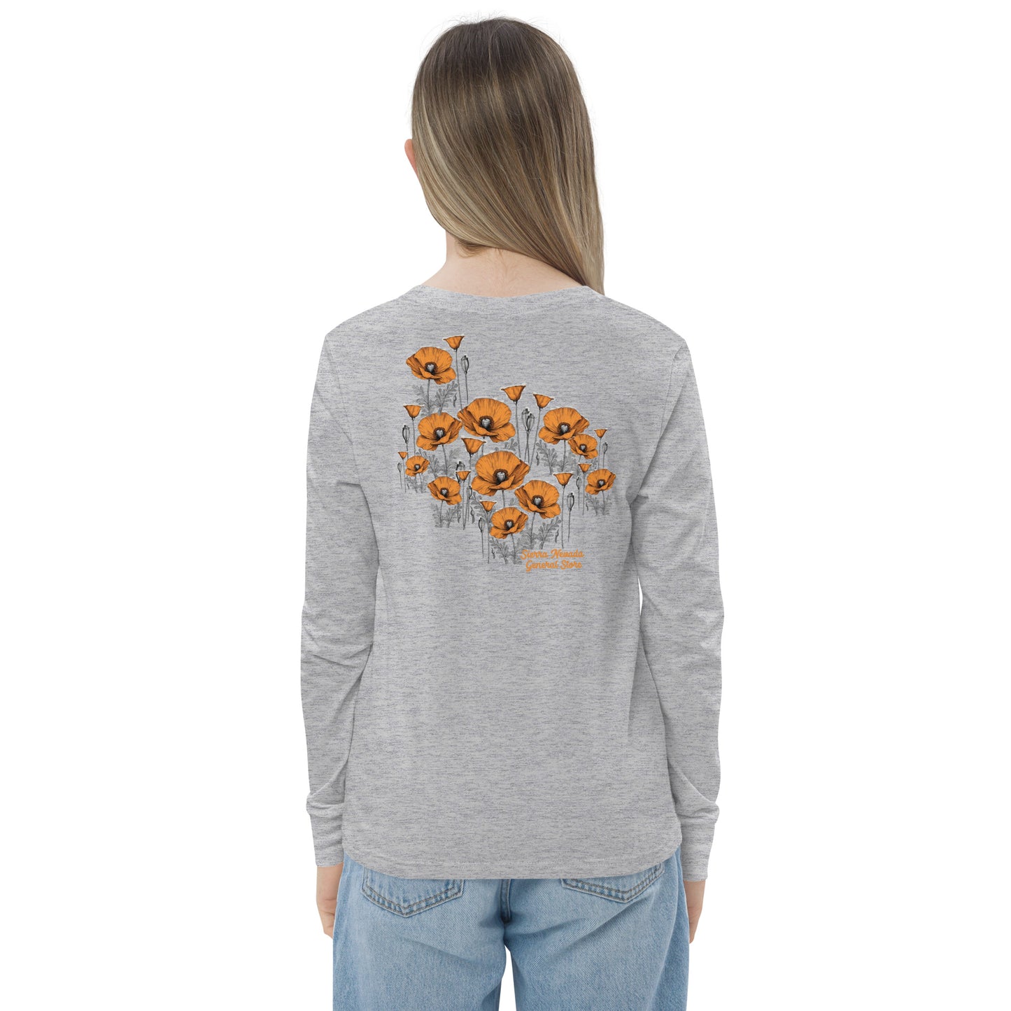 California Poppies Long Sleeve Tee for Kids