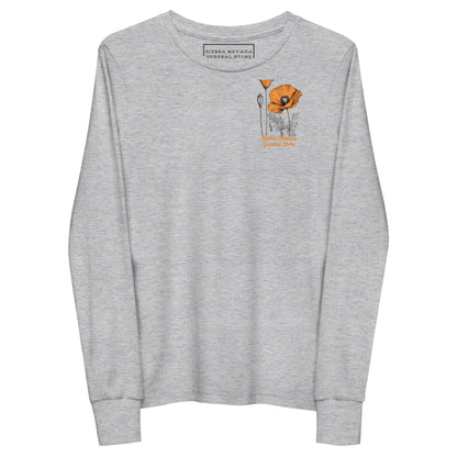 California Poppies Long Sleeve Tee for Kids