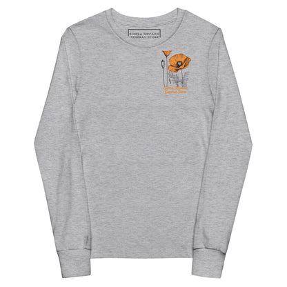 California Poppies Long Sleeve Tee for Kids