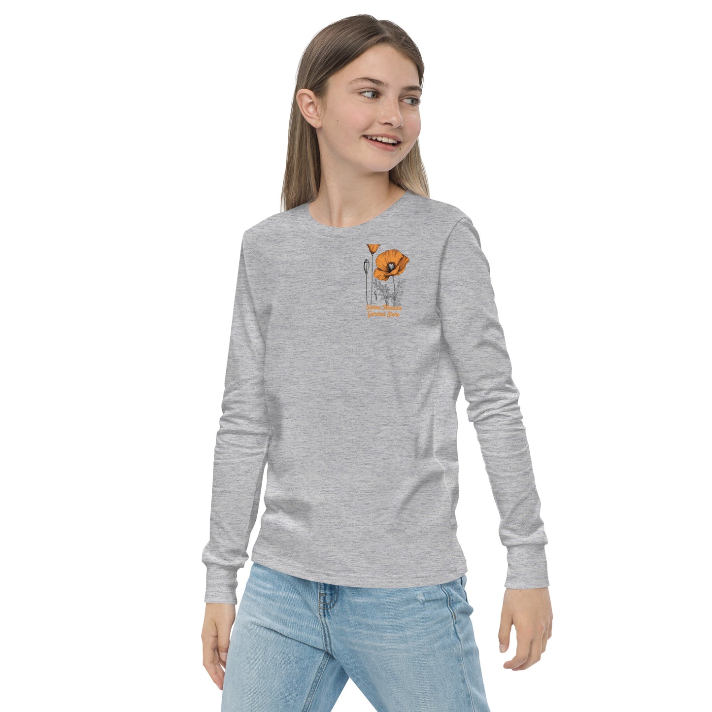 California Poppies Long Sleeve Tee for Kids