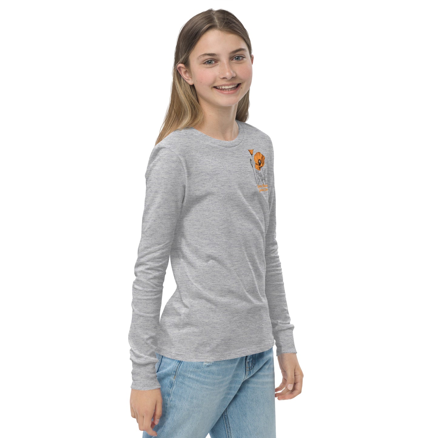 California Poppies Long Sleeve Tee for Kids