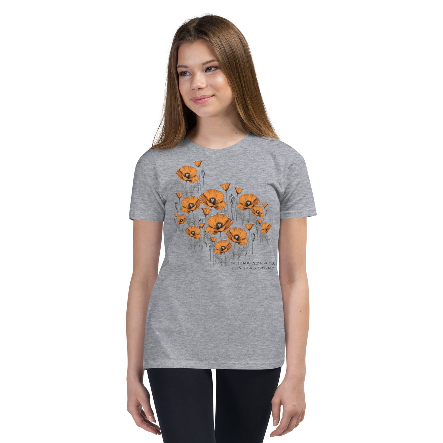 California Poppy Field Tee for Kids