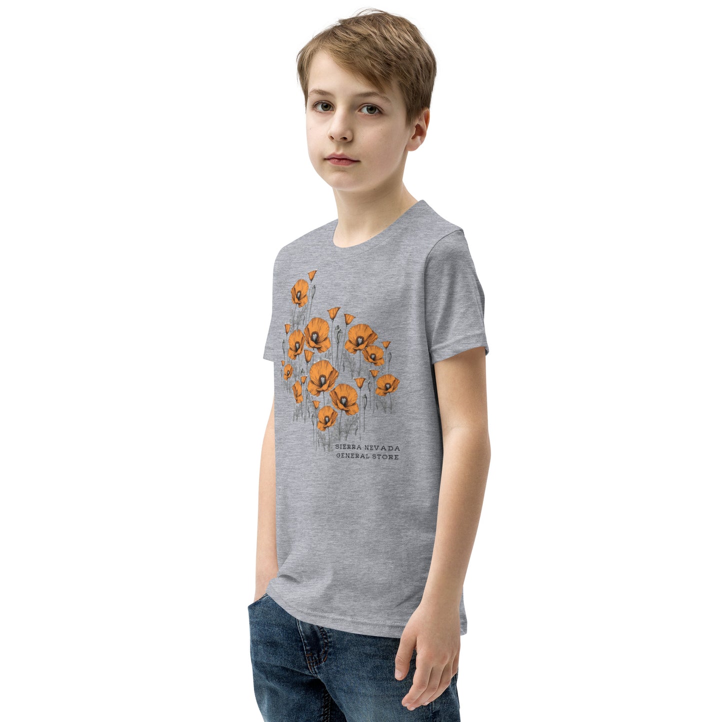 California Poppy Field Tee for Kids