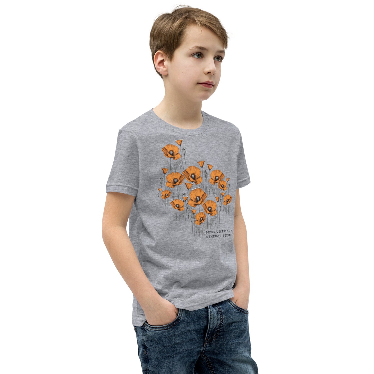 California Poppy Field Tee for Kids