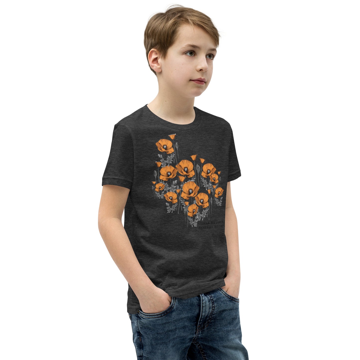 California Poppy Field Tee for Kids