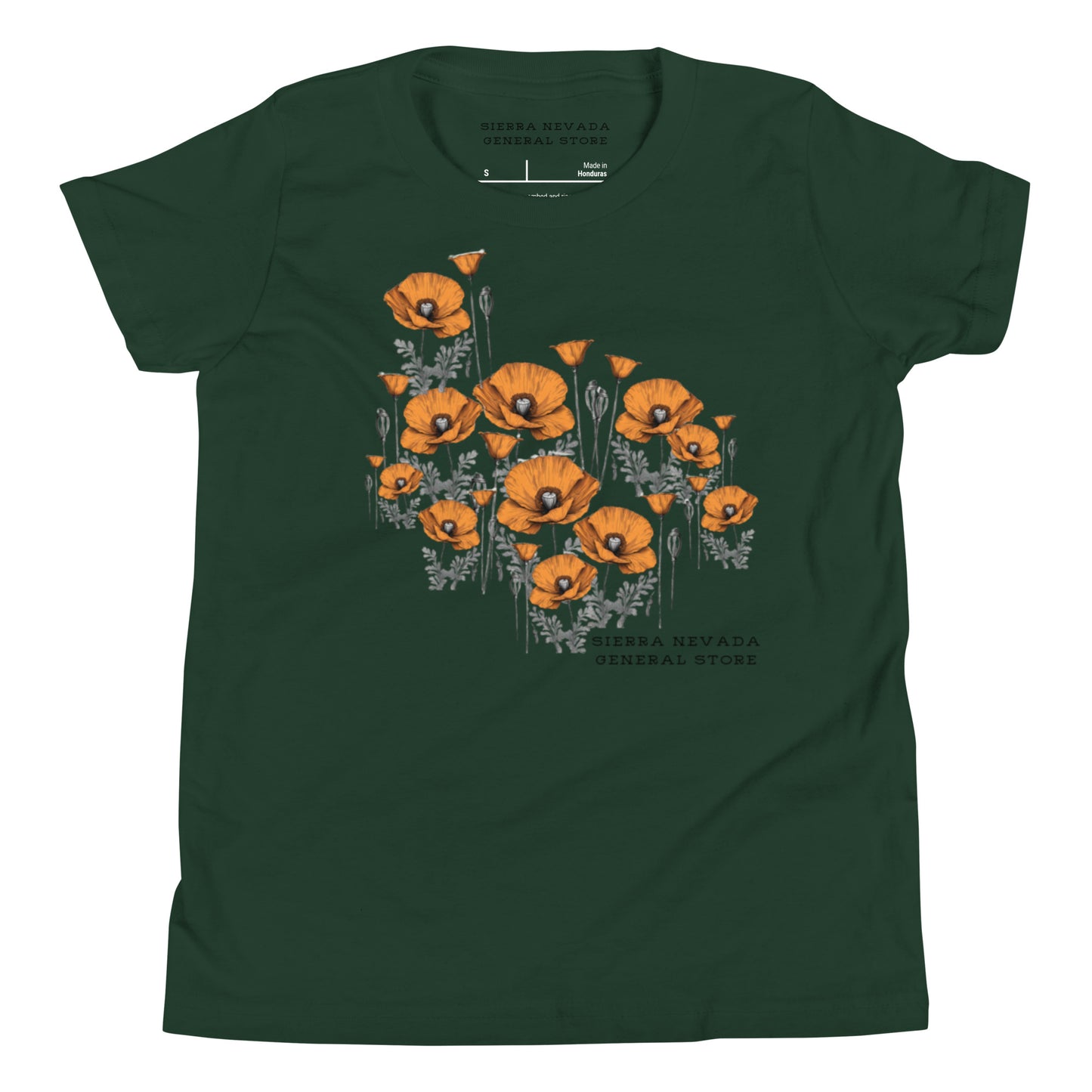 California Poppy Field Tee for Kids