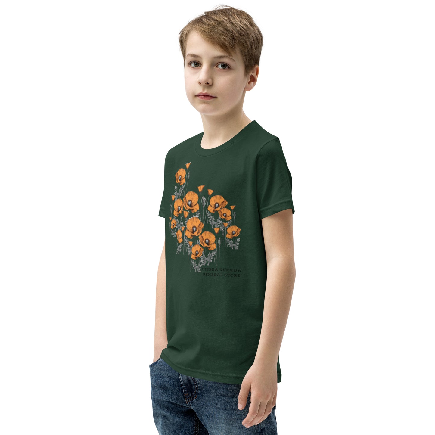 California Poppy Field Tee for Kids