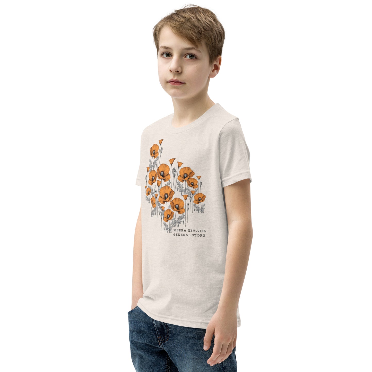 California Poppy Field Tee for Kids