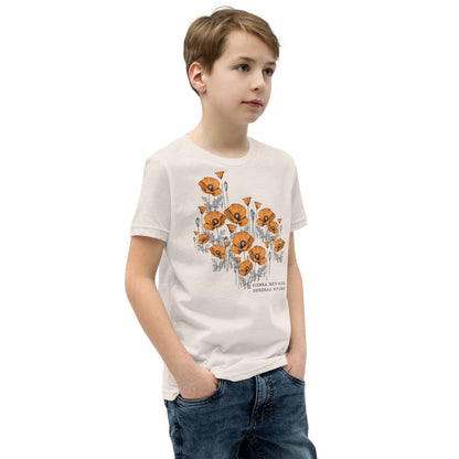 California Poppy Field Tee for Kids