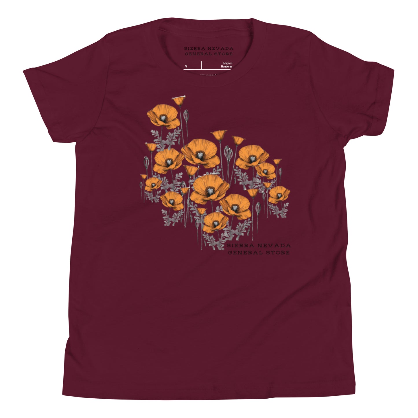 California Poppy Field Tee for Kids