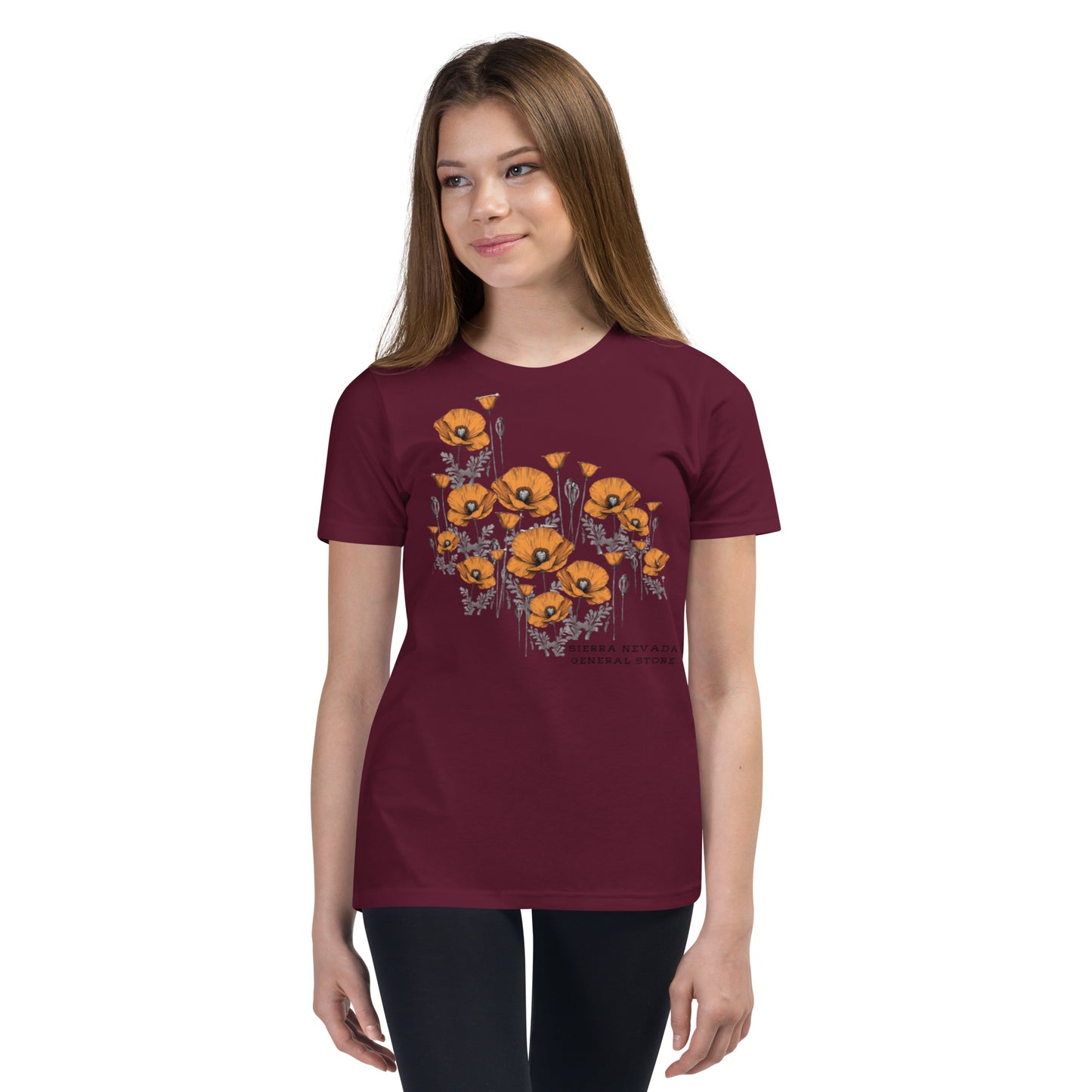 California Poppy Field Tee for Kids