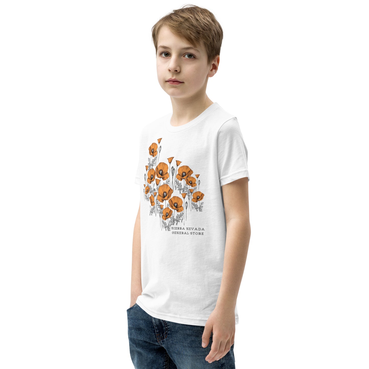 California Poppy Field Tee for Kids