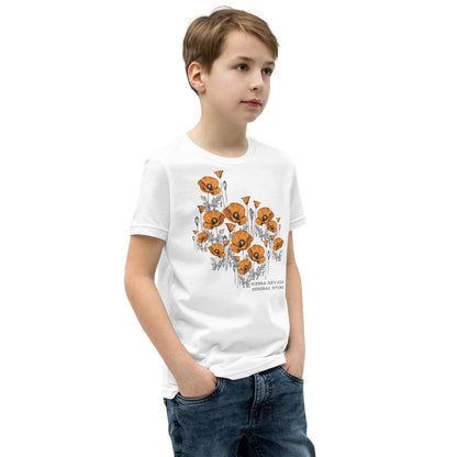 California Poppy Field Tee for Kids